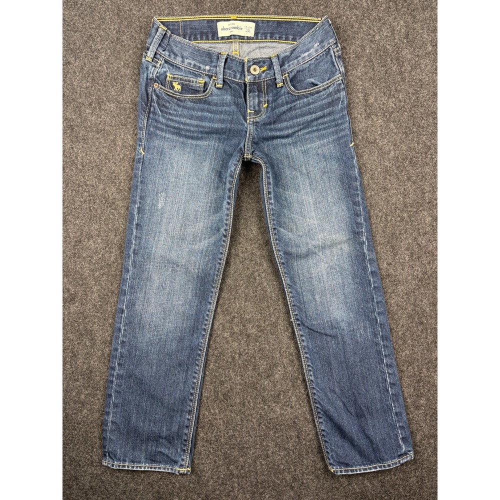 Abercrombie Kids Slim Jeans Set of 2 Blue Denim Distressed Size 12 Slim